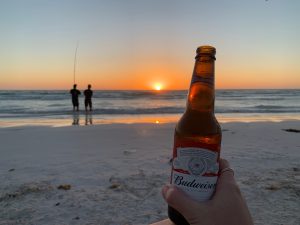 beer on the beach