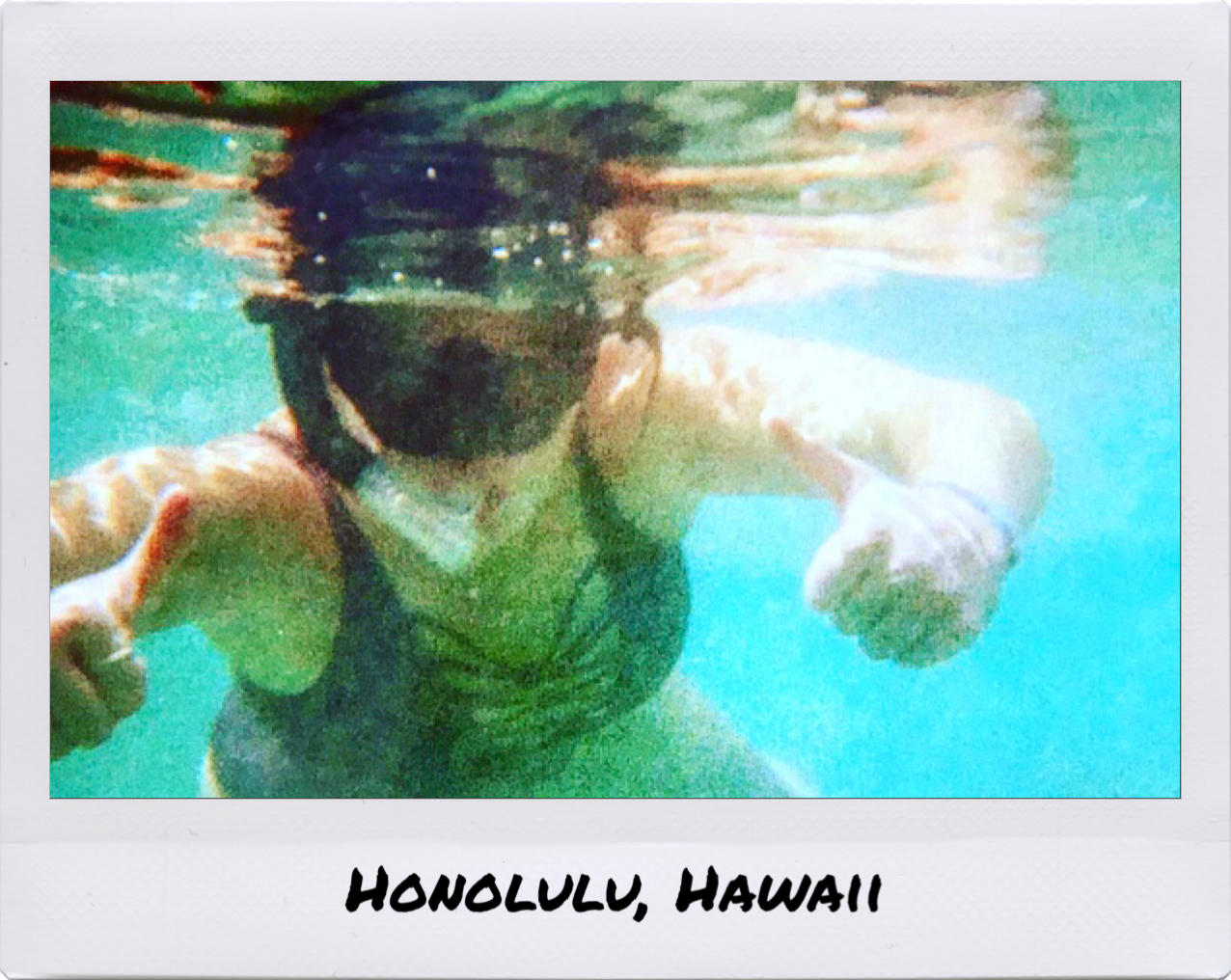 Tara snorkeling in Hawaii