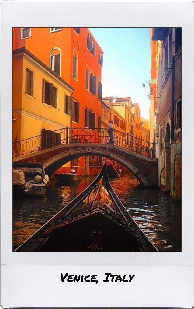 gondola ride in Venice, Italy