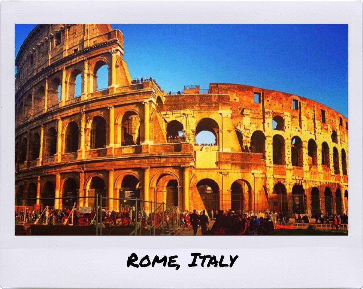 the Colosseum in Rome, Italy