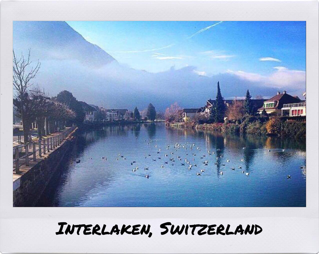 river in Interlaken, Switzerland