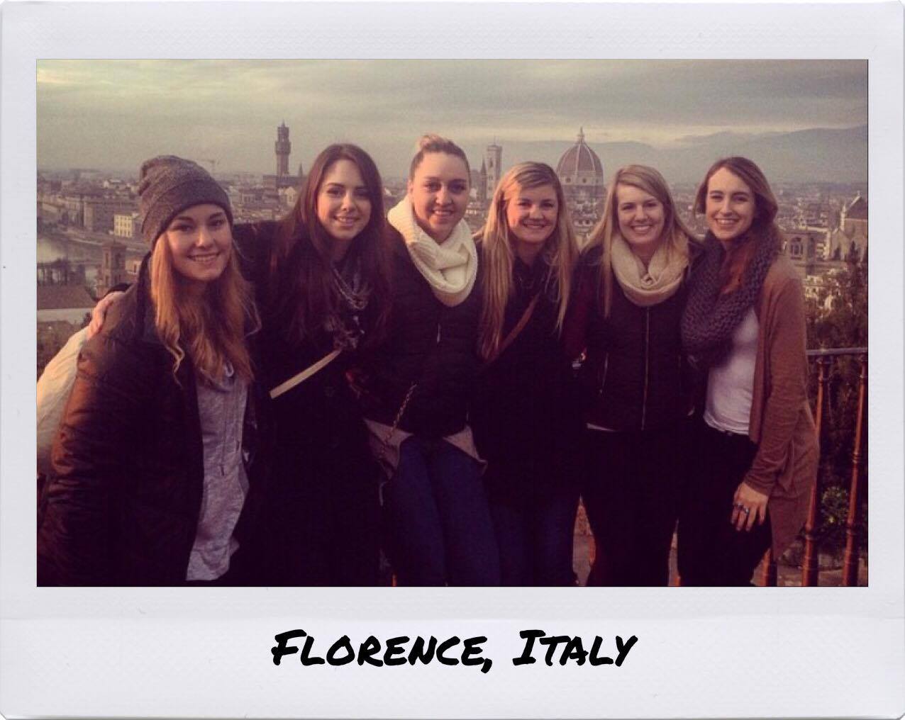 Eliza, Erica, Ali, Chanel, Tara & Darby in Florence, Italy