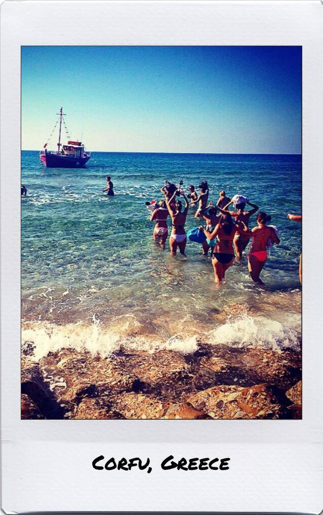 booze cruise in Corfu, Greece