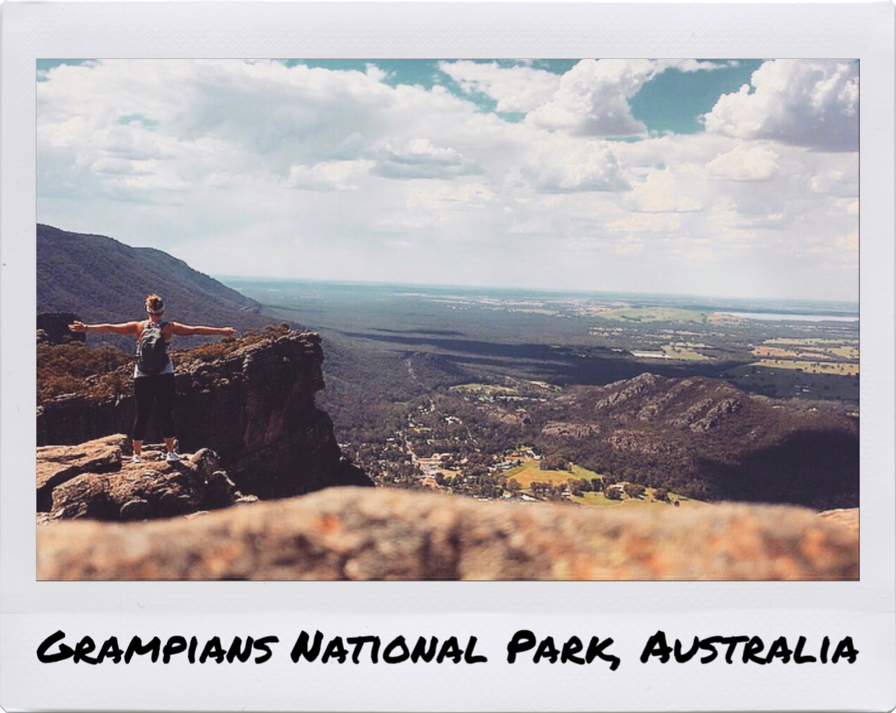 Tara hiking at Grampians