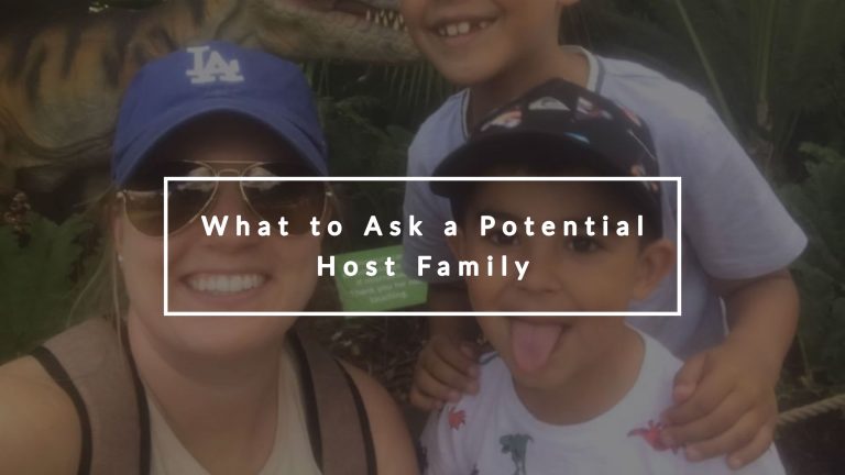 what to ask a potential host family